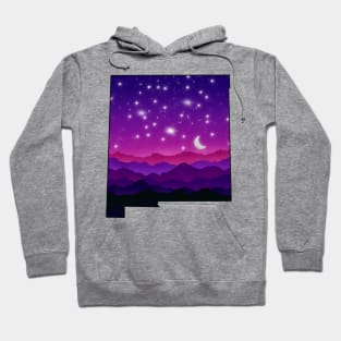 New Mexico mountains at night Hoodie